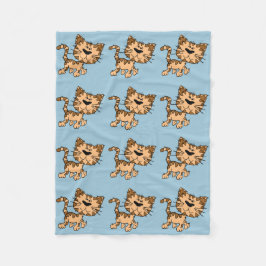 Cobertor De Velo gato bonito dos desenhos animados