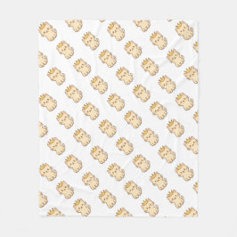 Cobertor De Velo Gato de Fofinho majestoso com uma Coroa