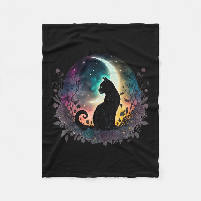 Cobertor De Velo Gato de Motifs de Gato Bonito (Frente)