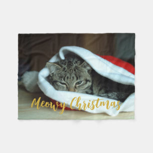 Cobertor De Velo Gato de Natal