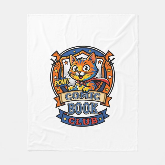 Cobertor De Velo Gato de Quadrinhos Presente para Mãe de Gato - Gat (Frente)