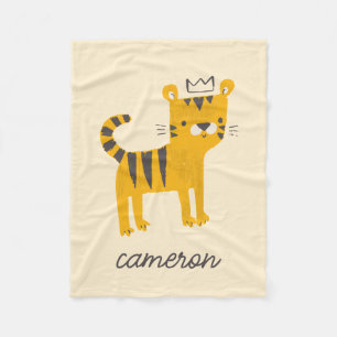 Cobertor De Velo Gato de Tigre Selvagem