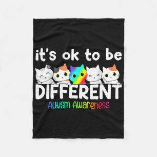 Cobertor De Velo Gato Diferente de Conscientização do Autismo Quebr