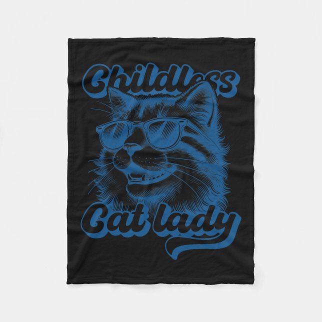 Cobertor De Velo Gato Engraçado de Gato Infantil (Frente)