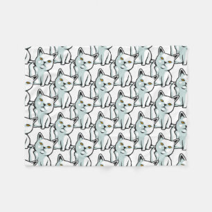 Cobertor De Velo Gato engraçado de mão rude do FU