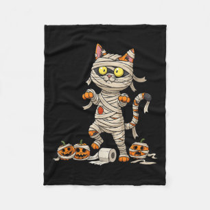 Cobertor De Velo Gato Engraçado Mamãe Pumpkin Halloween Crianças Me
