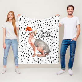 Cobertor De Velo gato Esphynx Natal