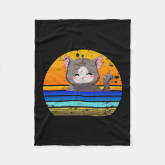 Cobertor De Velo Gato — Estilo de Retro 80s | Presente Vintage