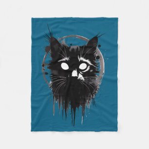 Cobertor De Velo Gato Gótico Fofo e Assustador Desenho de Gatinho d
