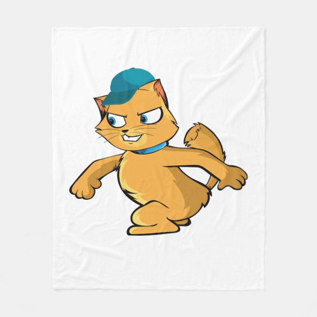 Cobertor De Velo Gato Grumpy com Basecap (Frente)