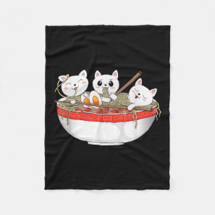 Cobertor De Velo Gato Kawaii Cata Ramen Noodles Anime Gato Japonês