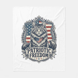 Cobertor De Velo Gato Maine Coon Patriota