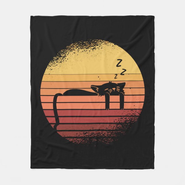 Cobertor De Velo Gato Negro (Frente)