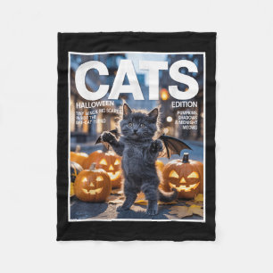 Cobertor De Velo Gato Negro Engraçado, Fofo De Morcegos, Fofo, Zinh