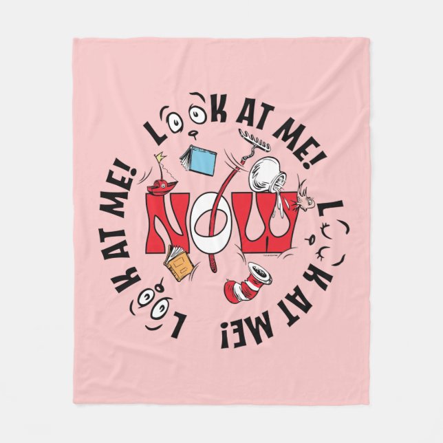 Cobertor De Velo Gato no Chapéu | Olhe Para Mim! Olhe Para Mim! (Frente)