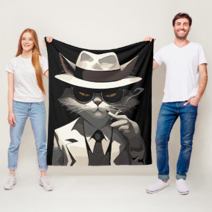 Cobertor De Velo Gato Noir Legal: Felino Suave e Misterioso