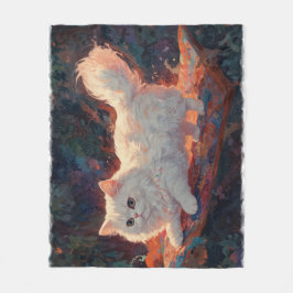 Cobertor De Velo Gato Persa num Carpete Voador