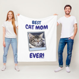 COBERTOR DE VELO GATO PERSONALIZADO MÃE MÃE SEMPRE PET AMOR DIA DAS