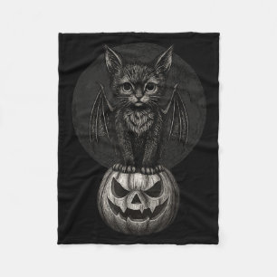 Cobertor De Velo Gato Preto Fofo de Halloween com Asas de Morcego n