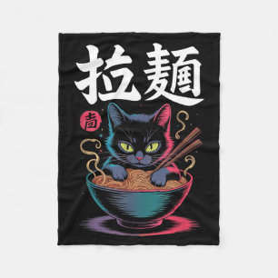 Cobertor De Velo Gato Ramen Vintage Kawaii Comida Japonesa Macarrão