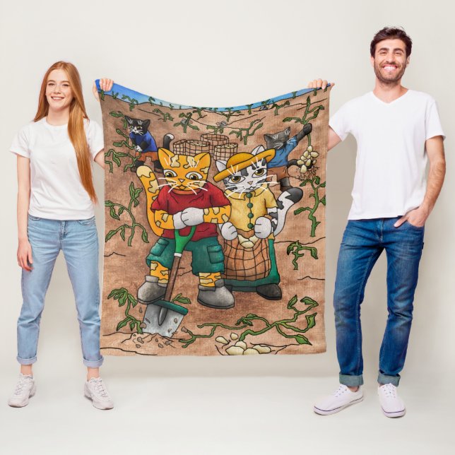 Cobertor De Velo Gatos De Colheita De Batata (In Situ)