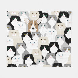 Cobertor De Velo Gatos e Cães Fleece Blanket