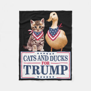 Cobertor De Velo Gatos E Patos Para Trump 2024 Gatinhos E Patos Par