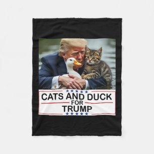 Cobertor De Velo Gatos E Patos Para Trump 2024 Gatinhos E Patos Par