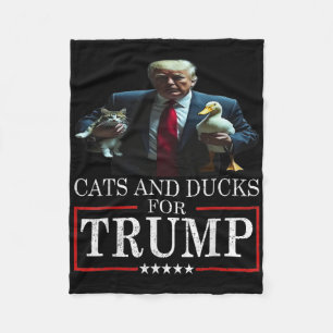 Cobertor De Velo Gatos E Patos Para Trump 2024 Gatinhos E Patos Par