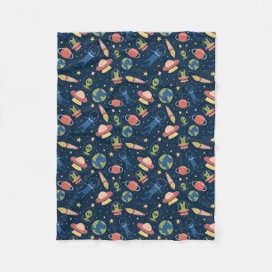 Cobertor De Velo Gatos espaciais