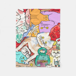 COBERTOR DE VELO GATOS! EU AMO GATOS!  COBERTURA