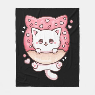 Cobertor De Velo Gatos Kawaii, Gatos-Rosquinha, Gatos Diversão Otak