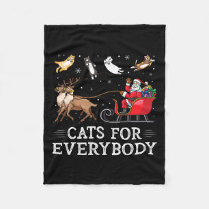 Cobertor De Velo Gatos Para Todo Mundo Brincadeira De Natal Xmas Mu