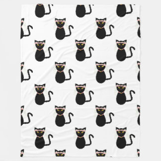 Cobertor De Velo Gatos Pretos - Cobertura de Folha 60x80