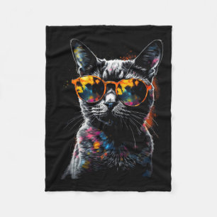 Cobertor De Velo Gatos-Pulmões - Pet Animal Art Cat
