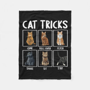 Cobertor De Velo Gatos Truques Engraçados de Gatos 