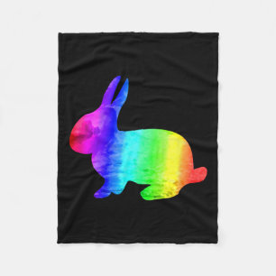 Cobertor De Velo Gay Rainbow Design Bunny Para Páscoa De Orgulho Co