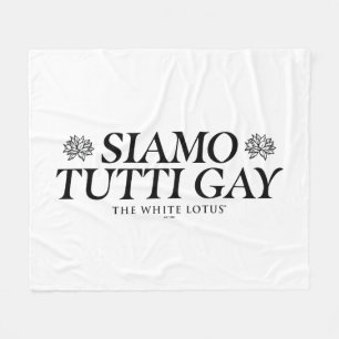 Cobertor De Velo Gay Siamo Tutti - O Lotus Branco