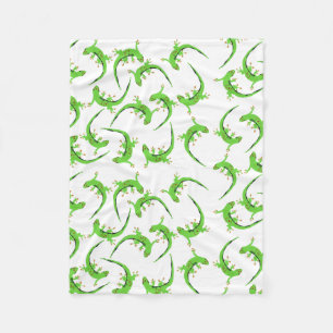 Cobertor De Velo Gecko Lizard Reptile Pattern