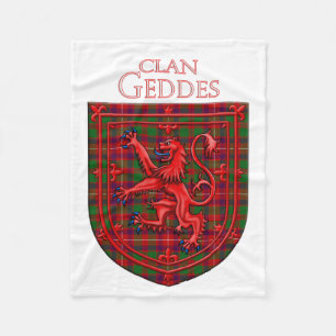 Cobertor De Velo Geddes Tartan Scottish Xadrez Lion Rampant