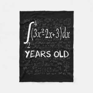Cobertor De Velo Geek de Matemática Engraçado 50 Anos de Idade 50º