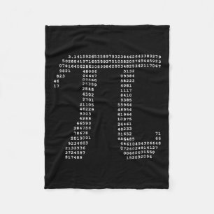 Cobertor De Velo Geek De Matemática Pi Day Ascii Pi 3.14