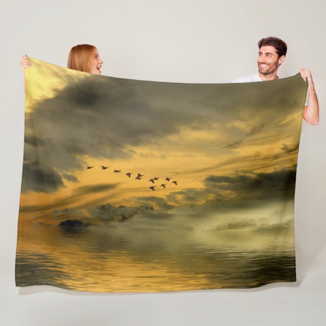Cobertor De Velo GEESE em SUNSET (In Situ)