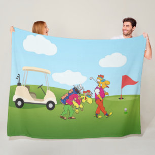 Cobertor De Velo Geezer Golf Fleece Blanket