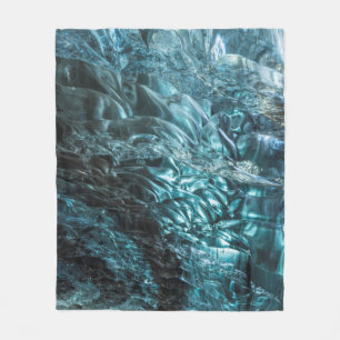 Cobertor De Velo Gelo azul de uma caverna de gelo, Islândia