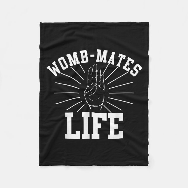 Cobertor De Velo gêmeos, companheiros de mulher bebê Irmão (Frente)