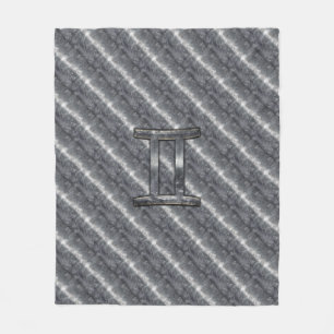 Cobertor De Velo Gemini Zodiac - Sinal Grunge - Prata Incomodada