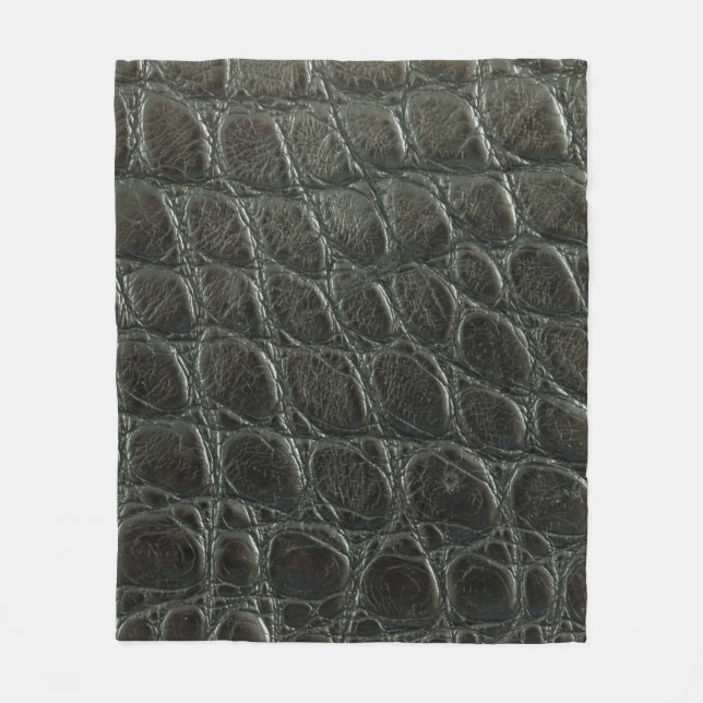 Cobertor De Velo Genuine black alligator leather texture, close up  (Frente)