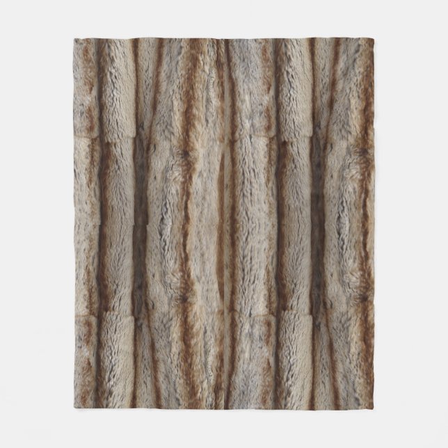 COBERTOR DE VELO GENUINE CHINCHILLA FUR LOOK SHERPA BLANKET (Frente)