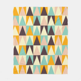 Cobertor De Velo Geometric pattern of multi-colored triangles 